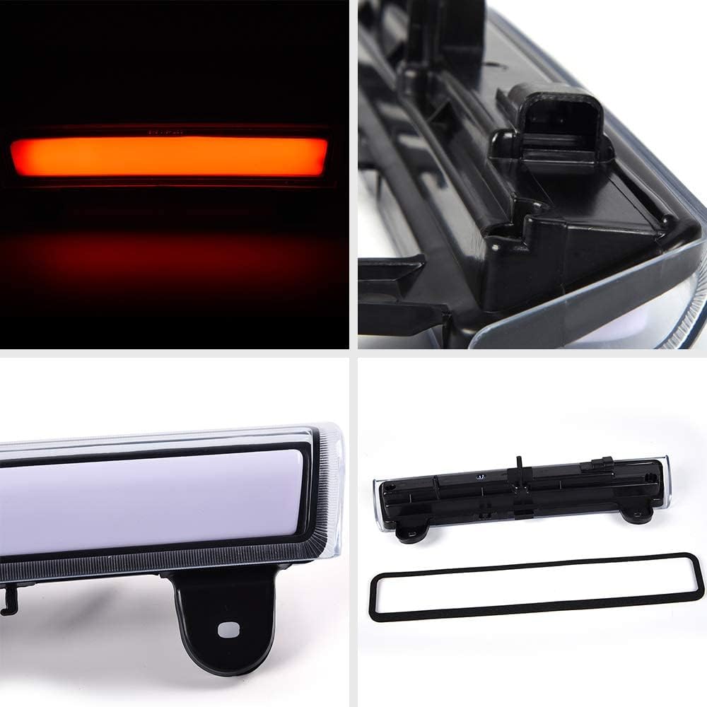 GRAND ORANGE 3rd LED Tail Brake Light Replacement for Chevy Suburban Tahoe GMC Yukon XL 2000-2006 High Mount Stop Tail Lamp White Lens 01 02 03 04 05 - Image 8