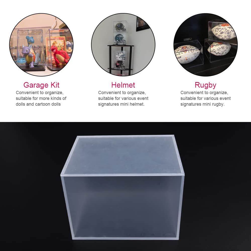 GRAND ORANGE 7 Inch Mini Football Helmet Display Box Display Box Case Empty Container - Image 4