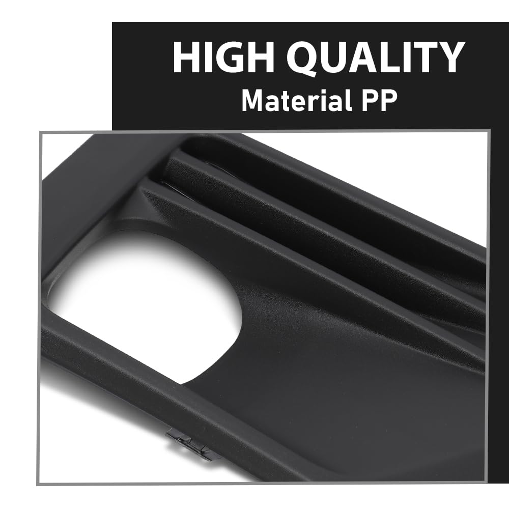 GRAND ORANGE Bumper Fog Light Bezel Pair Fit Toyota RAV4 2019-2023 521280R170, 521270R170, TO1038226, TO1039226 Black Fog Lamp Cover - Image 3