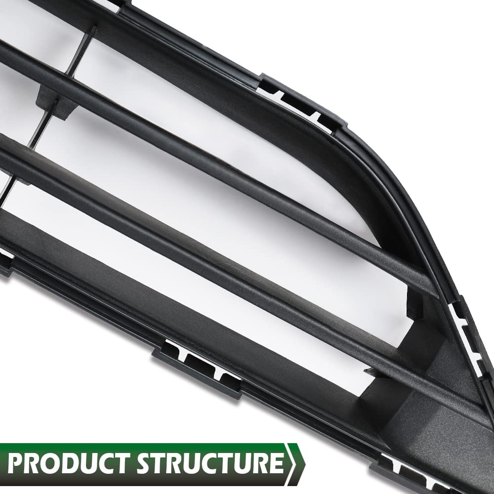 GRAND ORANGE Bumper Grille Lower Insert Compatible with 2017 2018 2019 Nissan Rogue Bumper Grille Black 622546FL0A - Image 4