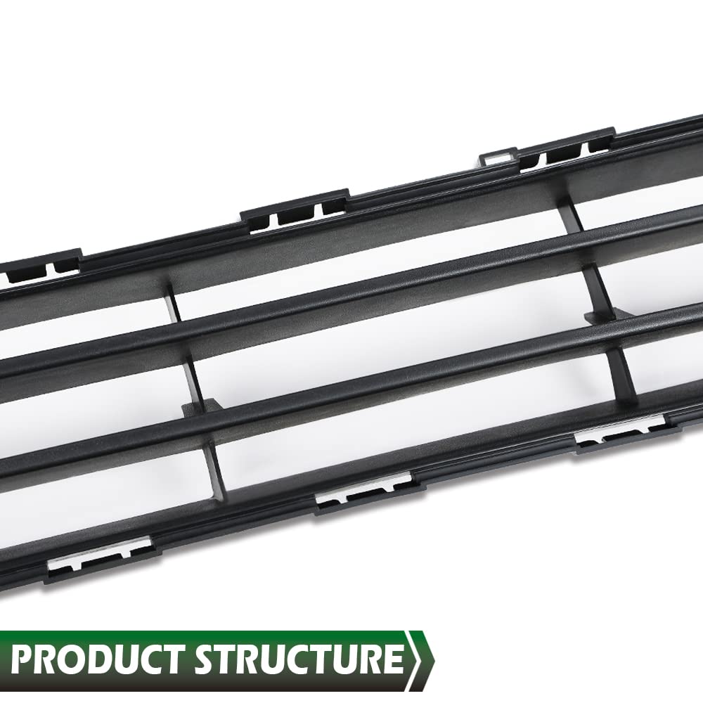 GRAND ORANGE Bumper Grille Lower Insert Compatible with 2017 2018 2019 Nissan Rogue Bumper Grille Black 622546FL0A - Image 5
