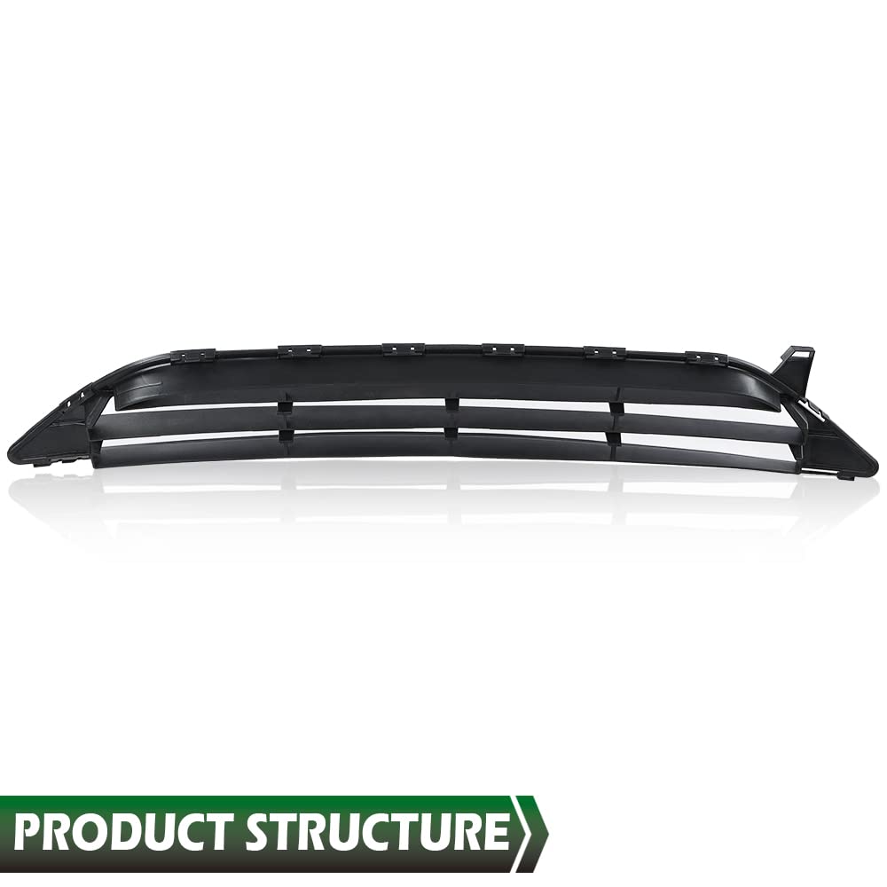 GRAND ORANGE Bumper Grille Lower Insert Compatible with 2017 2018 2019 Nissan Rogue Bumper Grille Black 622546FL0A - Image 8