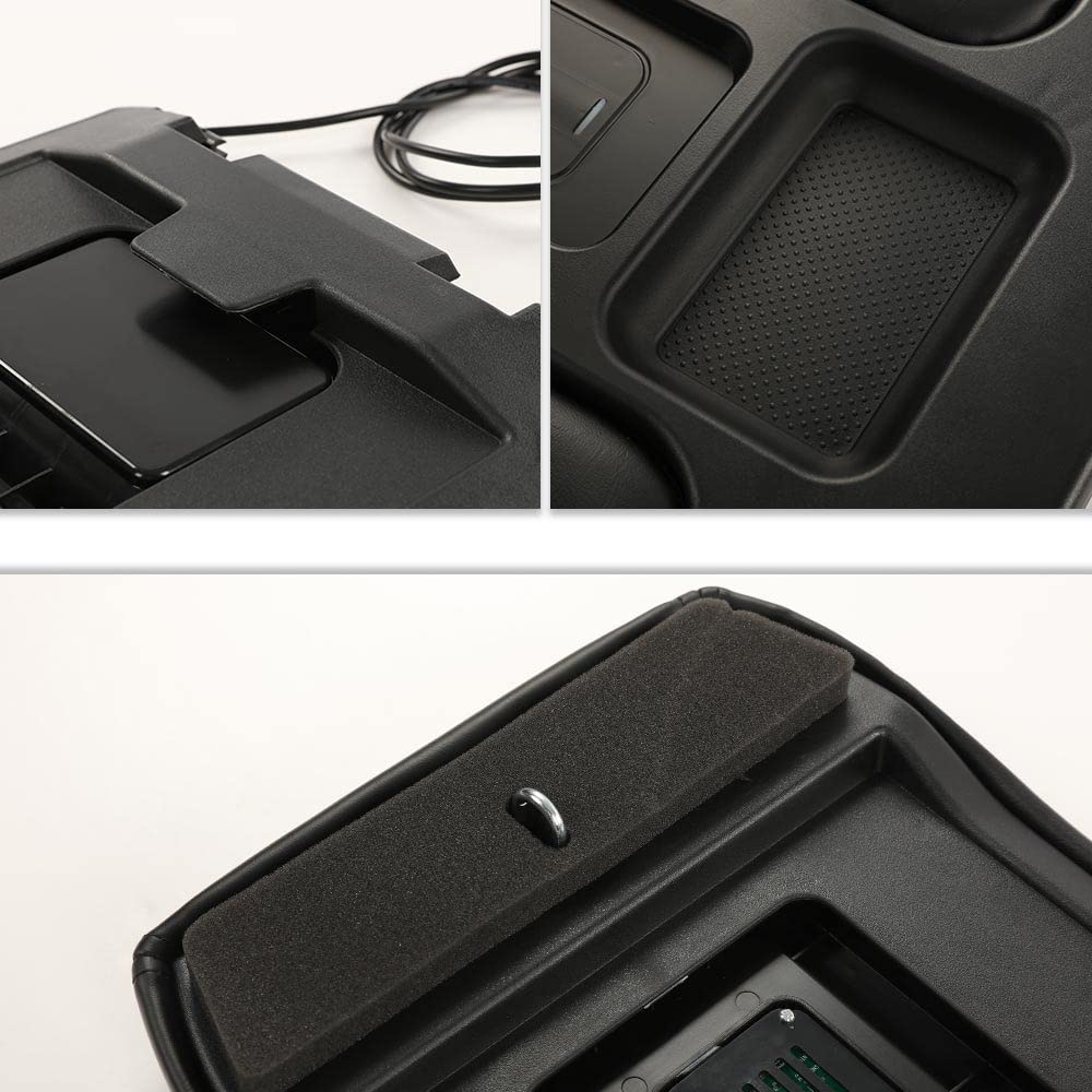 GRAND ORANGE Center Console Lid Repair Kit W/Arm Rest Latch Compatible with GMC Sierra/Yukon/Chevy Silverado/Suburban/Tahoe 1999-2007,19127364 19127365 19127366 - Image 5