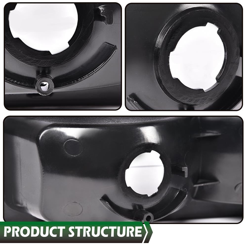 GRAND ORANGE Chrome Clear Headlights Assembly Bumper Corner Lamps 1994-1998 Replacement For CHEVY C10 C/K 1500/2500/3500 Tahoe Silverado Suburban - Image 7