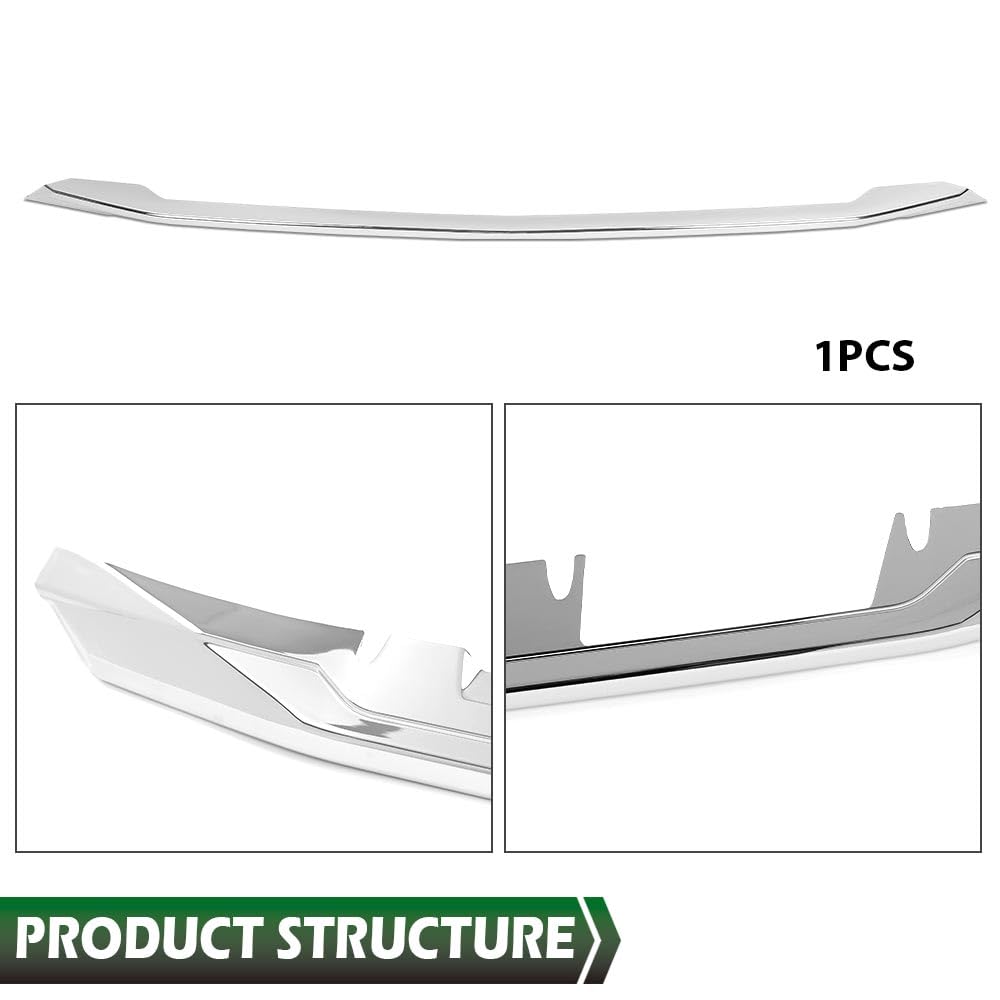 GRAND ORANGE Chrome Snap On Grille Inserts Overlay Grill Cover Compatible with 2016-2018 Chevy Silverado 1500 LT Z71 Only/Fit 2019 1500 LD Old Body(WT, LT, Custom) 3961039403 - Image 5