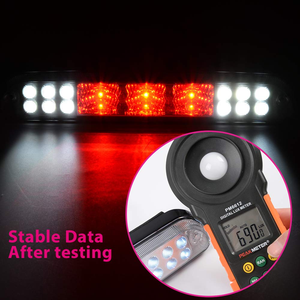 GRAND ORANGE Clear Lens LED Rear Tail Brake Light Compatible with Ford F250 F350 F450 F550 Super Duty 1999-2015 Tail Lamps - Image 4