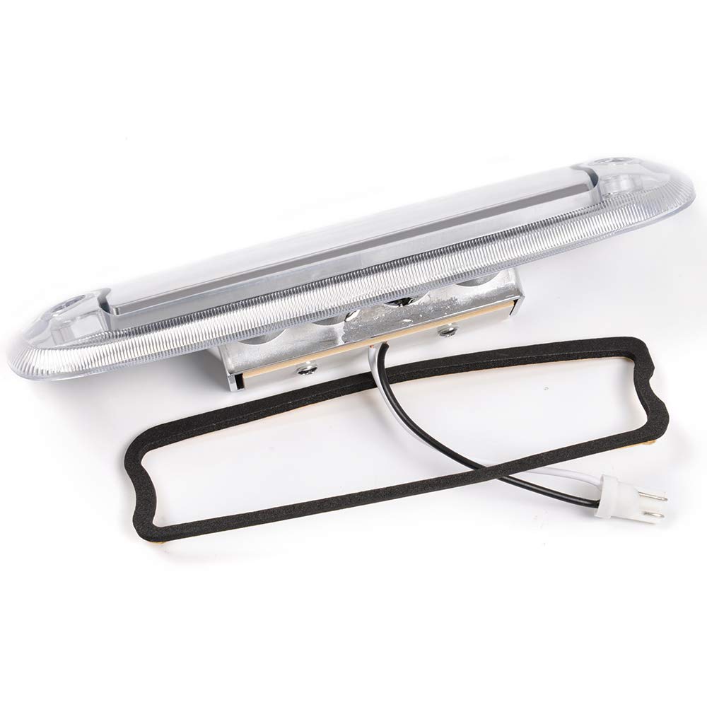 GRAND ORANGE Clear Lens Red LED Tail Light 3rd Third Brake Light Assembly Compatible with Jeep Cherokee 1997-2001 Hight Mount Rear Tail Lamps Replacement - Image 6