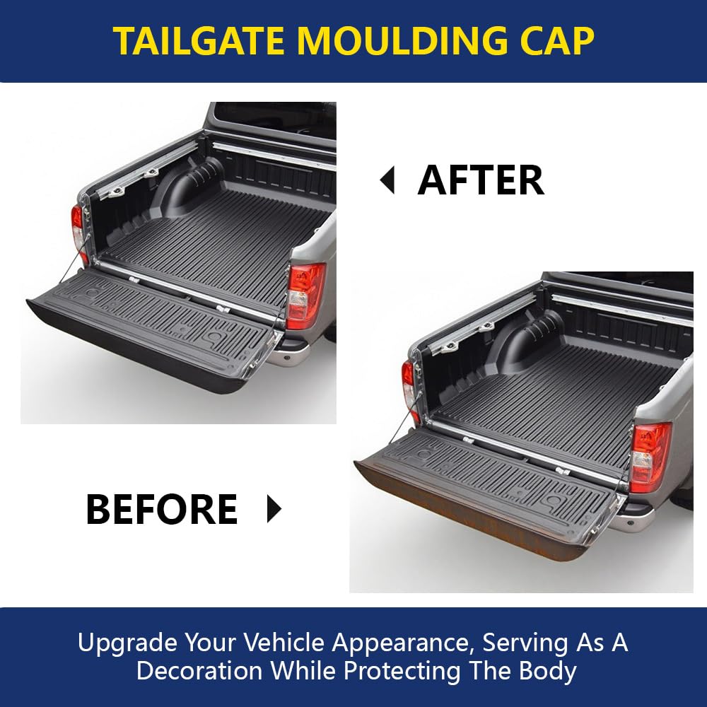 GRAND ORANGE Complete Tailgate Cap Molding Kit Compatible with Ford Super Duty F250 F350 (with Integrated Tailgate Step ONLY) 2017-2020 324099266144 - Image 4