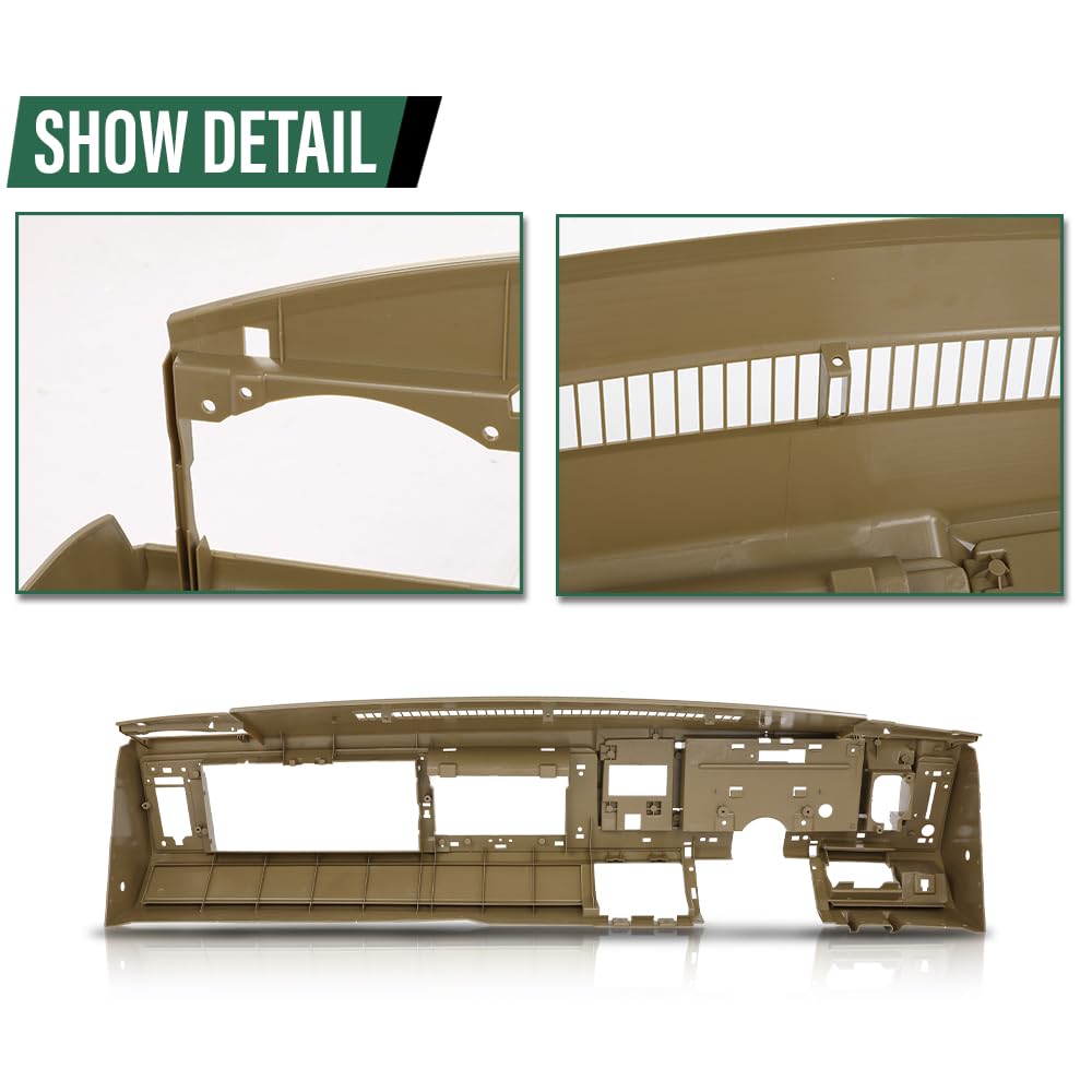 GRAND ORANGE Dash Dashboard Core, Compatible with Chevy & GMC Truck 1988-1994, Fit Chevy Blazer/GMC Yukon Suburban 1992-1994, Beige - Image 6