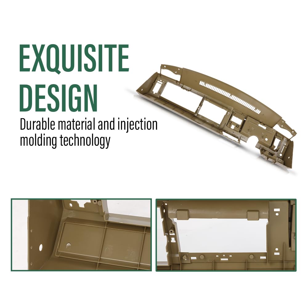 GRAND ORANGE Dash Dashboard Core, Compatible with Chevy & GMC Truck 1988-1994, Fit Chevy Blazer/GMC Yukon Suburban 1992-1994, Beige - Image 7