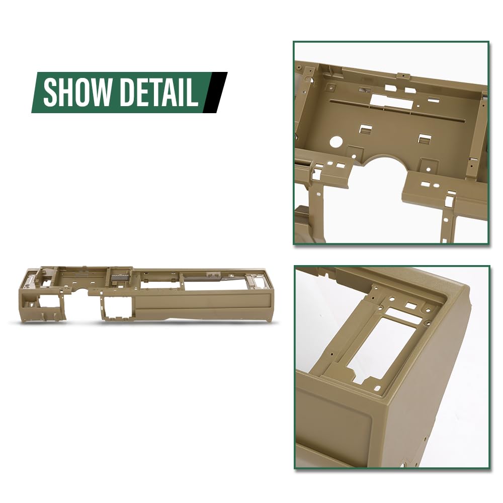 GRAND ORANGE Dash Dashboard Core, Compatible with Chevy & GMC Truck 1988-1994, Fit Chevy Blazer/GMC Yukon Suburban 1992-1994, Beige - Image 8
