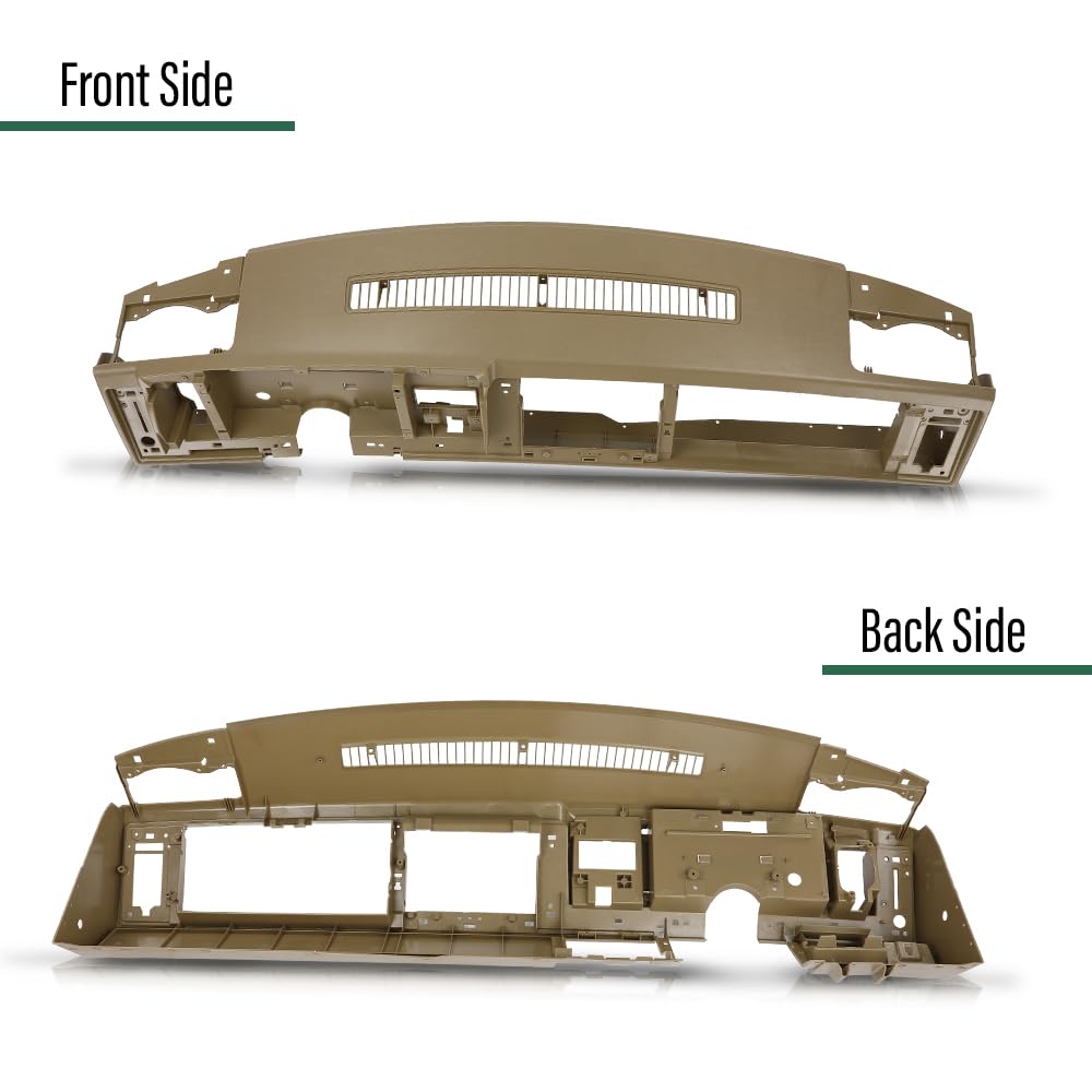 GRAND ORANGE Dash Dashboard Core, Compatible with Chevy & GMC Truck 1988-1994, Fit Chevy Blazer/GMC Yukon Suburban 1992-1994, Beige - Image 9