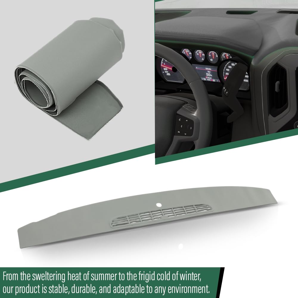 GRAND ORANGE Dashboard Cover Fit Chevy Tahoe Avalanche Suburban & GMC Yukon/XL/Denal & Cadillac Escalade 2007-2014 Dash Cover Gray - Image 5