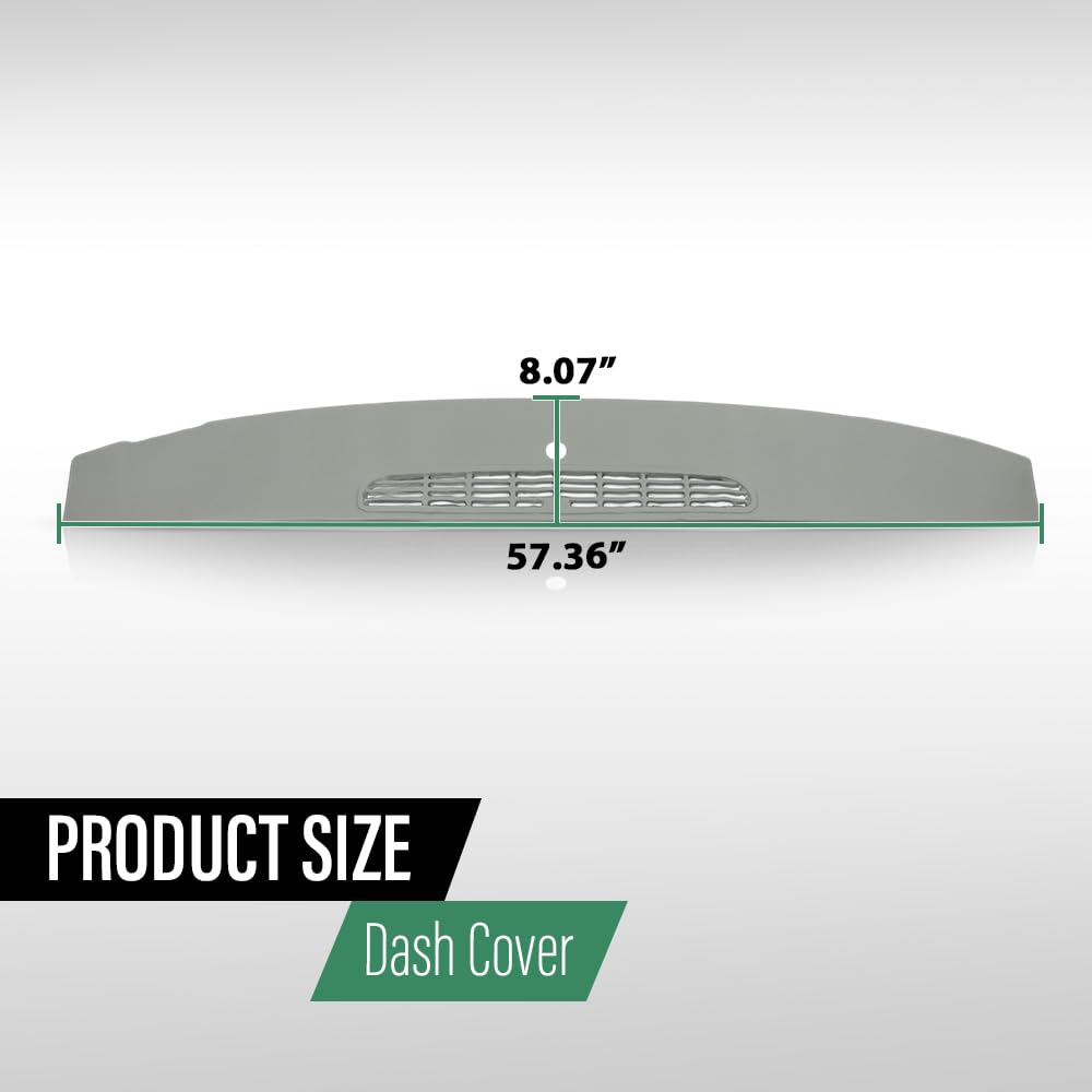 GRAND ORANGE Dashboard Cover Fit Chevy Tahoe Avalanche Suburban & GMC Yukon/XL/Denal & Cadillac Escalade 2007-2014 Dash Cover Gray - Image 8