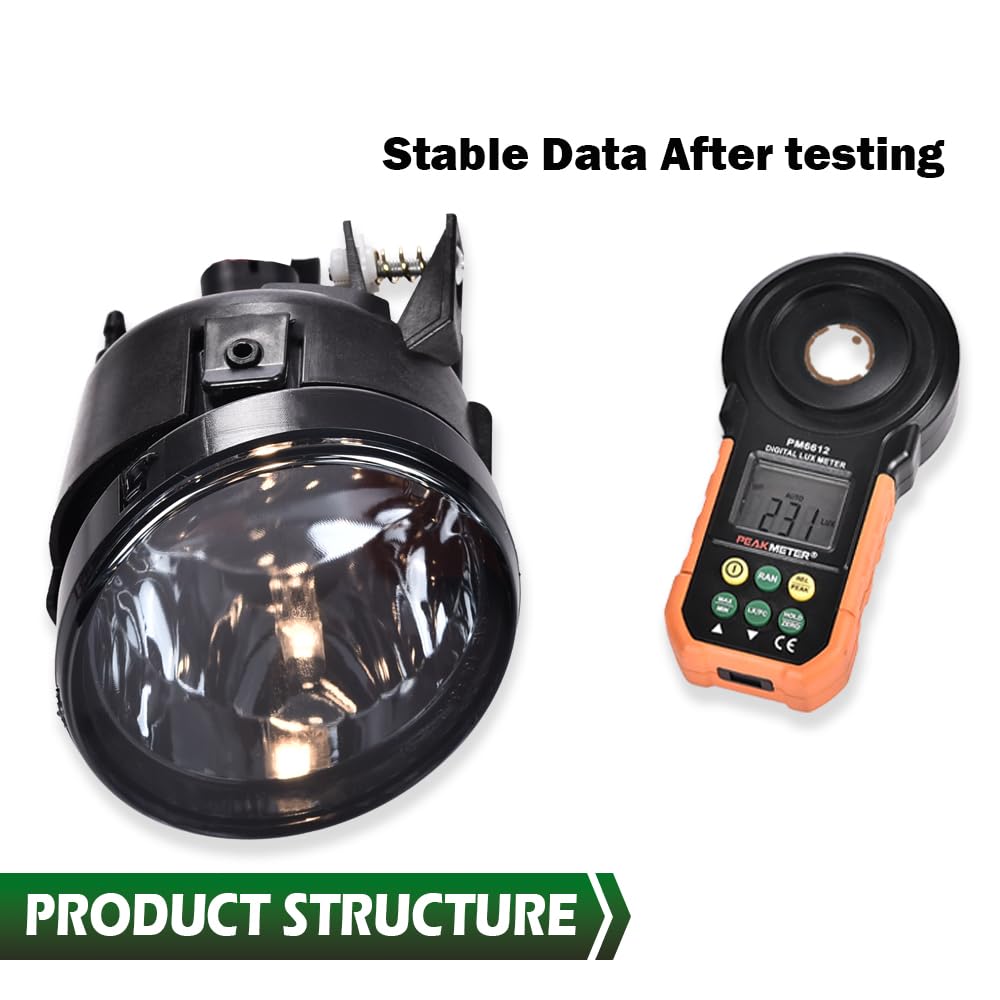 GRAND ORANGE Front Bumper Fog Lights Left/Right Smoky Lens Compatible with Nissan Armada 2005-2007/Nissan Titan 2004-2015 Fog Lamp Assembly Driver & Passenger Side - Image 4