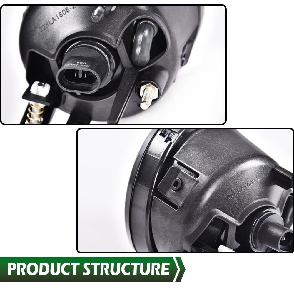 GRAND ORANGE Front Bumper Fog Lights Left/Right Smoky Lens Compatible with Nissan Armada 2005-2007/Nissan Titan 2004-2015 Fog Lamp Assembly Driver & Passenger Side - Image 8