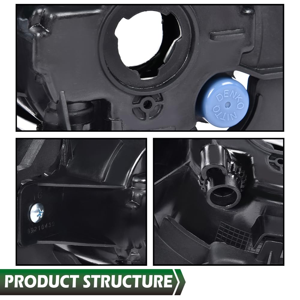 GRAND ORANGE Front Bumper Fog w/Wiring&Switch Lights Driver & Passenger Side Compatible with 2007-2009 Nissan Altima/ 2010-2012 Nissan Altima Hybird - Image 4