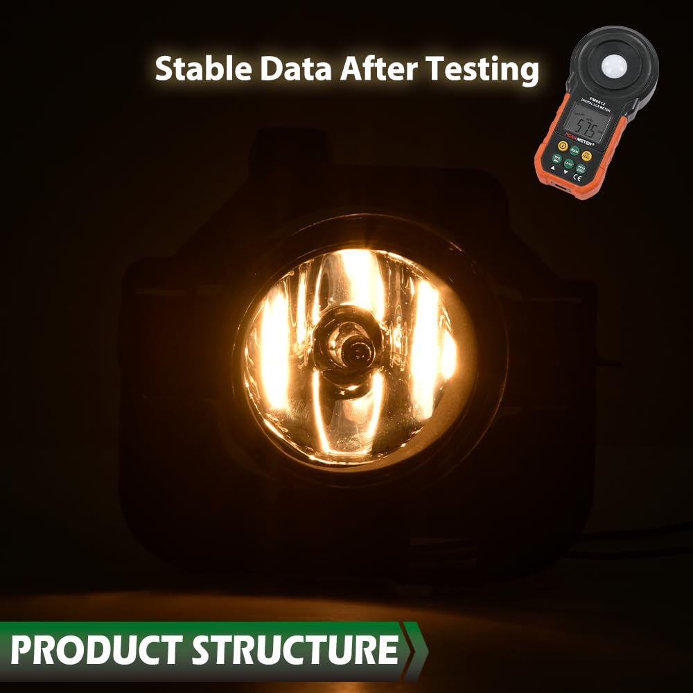 GRAND ORANGE Front Bumper Fog w/Wiring&Switch Lights Driver & Passenger Side Compatible with 2007-2009 Nissan Altima/ 2010-2012 Nissan Altima Hybird - Image 6