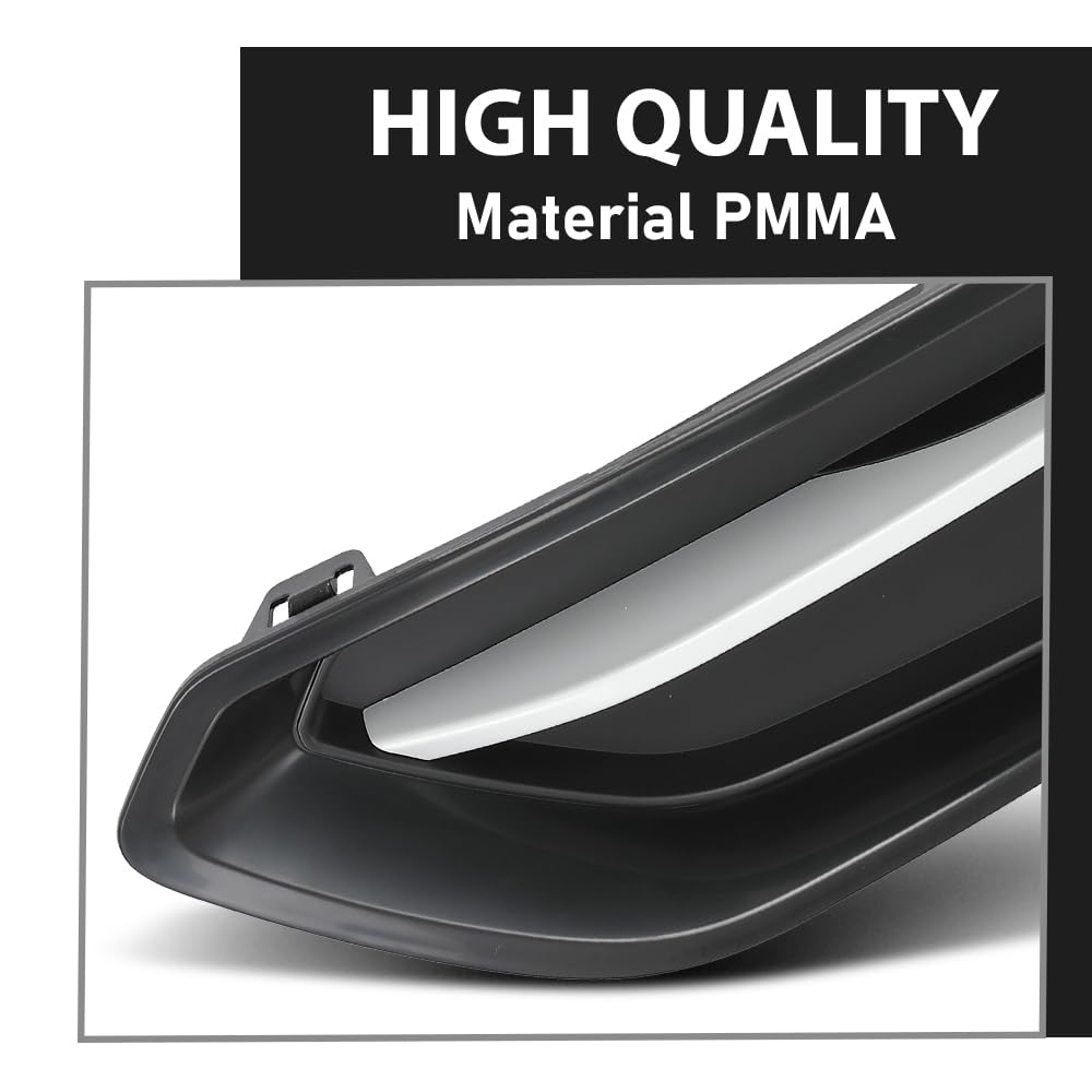 GRAND ORANGE Front Fog Light Cover Molding Left Driver Side Fit BMW 228i / 228i xDrive Base 2014-2016, Fit 230i / 230i xDrive Base 2017-2021, For Sport Line Model 51117343731, BM1038163 - Image 6