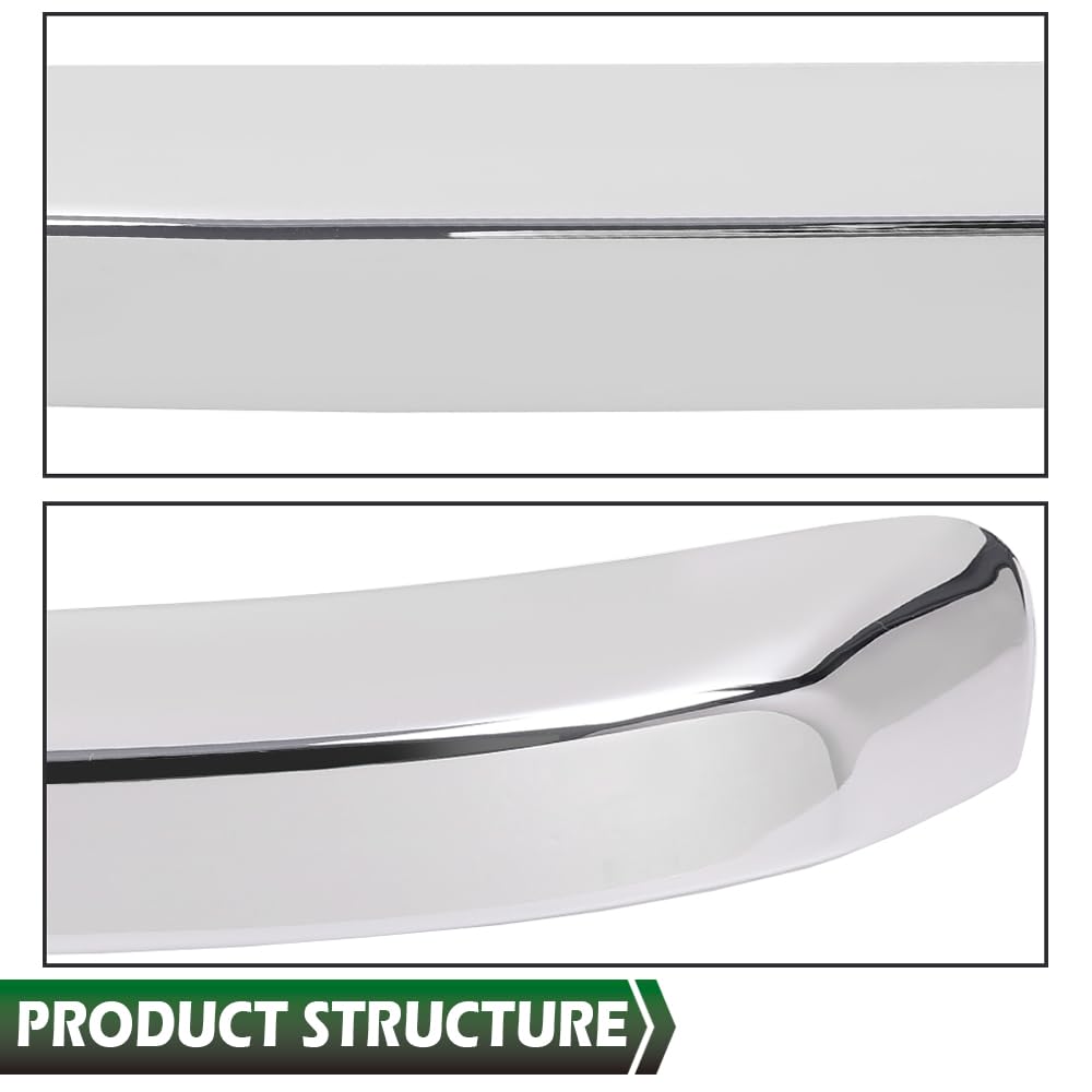 GRAND ORANGE Front Grille Hood Molding Trim Moulding Chrome Compatible with Chevy Silverado 2500 HD 3500 HD 2011-2014 20963700, GM1235124 - Image 4