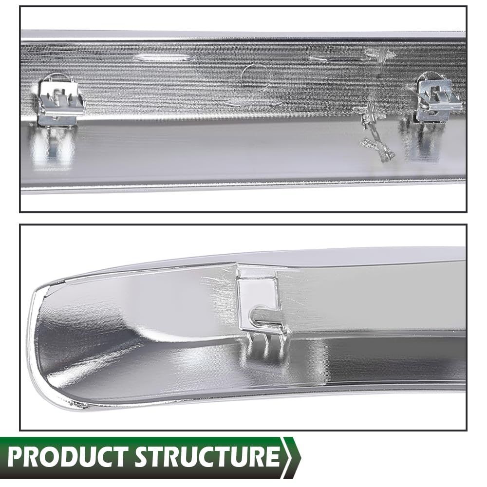 GRAND ORANGE Front Grille Hood Molding Trim Moulding Chrome Compatible with Chevy Silverado 2500 HD 3500 HD 2011-2014 20963700, GM1235124 - Image 5