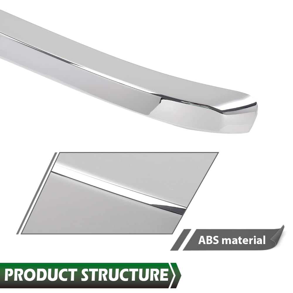 GRAND ORANGE Front Grille Hood Molding Trim Moulding Chrome Compatible with Chevy Silverado 2500 HD 3500 HD 2011-2014 20963700, GM1235124 - Image 9