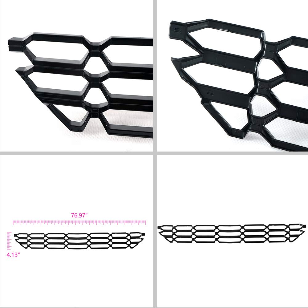 GRAND ORANGE Front Lower Mesh Grille Insert Compatible with 2016-2018 Chevy Silverado 1500 - Image 9