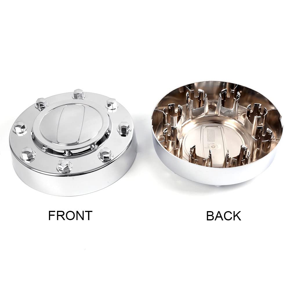 GRAND ORANGE Front Wheel Center Caps Compatible with 2011-2016 Dodge Ram 3500 1 ton Dually 10-Hole Aluminum Front Wheels(Alcoa Wheels) 560-2414 - Image 3