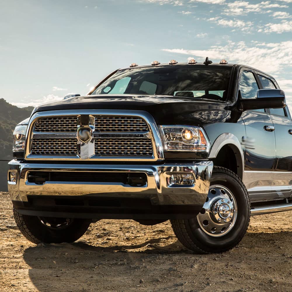 GRAND ORANGE Front Wheel Center Caps Compatible with 2011-2016 Dodge Ram 3500 1 ton Dually 10-Hole Aluminum Front Wheels(Alcoa Wheels) 560-2414 - Image 4