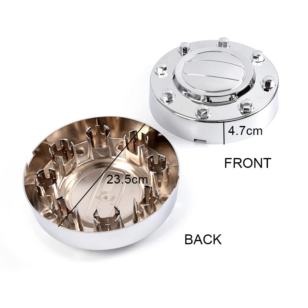 GRAND ORANGE Front Wheel Center Caps Compatible with 2011-2016 Dodge Ram 3500 1 ton Dually 10-Hole Aluminum Front Wheels(Alcoa Wheels) 560-2414 - Image 9