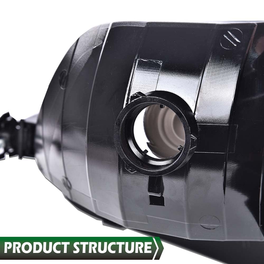 GRAND ORANGE Headlight Assembly Compatible with Ford F150 97-03 /Fit for Ford F250 97-99 /Fit for Ford Expedition 97-02 Driver & Passenger Side Clear Lens - Image 5