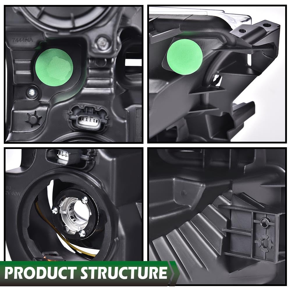 GRAND ORANGE Headlights Assembly Compatible with 2015 2016 2017 Ford F150 LH & RH Headlamps FO2502335 FO2503335 FO2502344 - Image 6