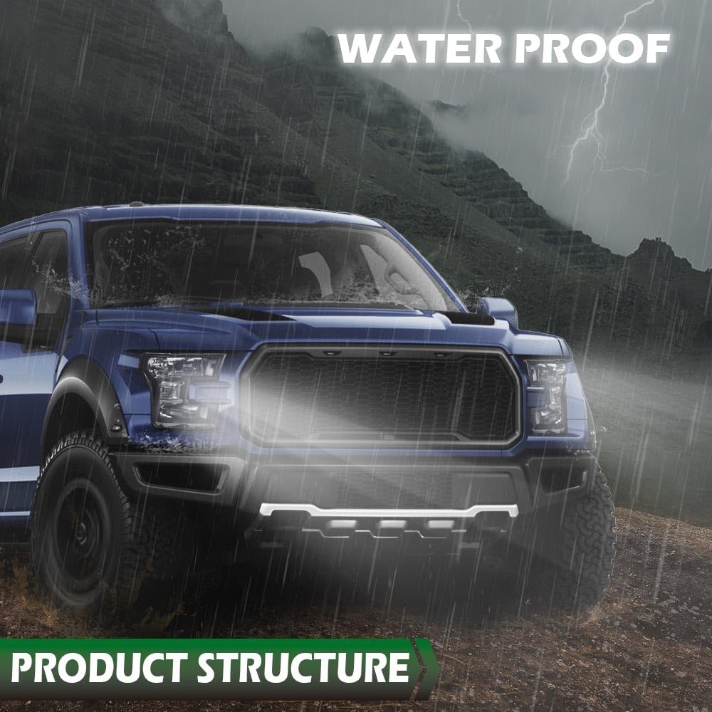 GRAND ORANGE Headlights Assembly Compatible with 2015 2016 2017 Ford F150 LH & RH Headlamps FO2502335 FO2503335 FO2502344 - Image 8