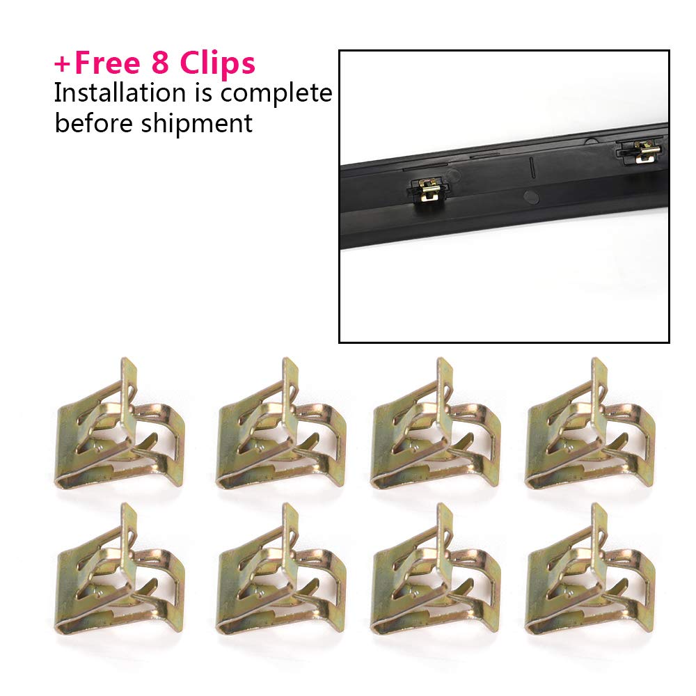 GRAND ORANGE Hood Molding Trim Moulding Black Compatible with GMC Sierra 1500 2500 2007-2013 Truck 10385157 GM1235110 - Image 9