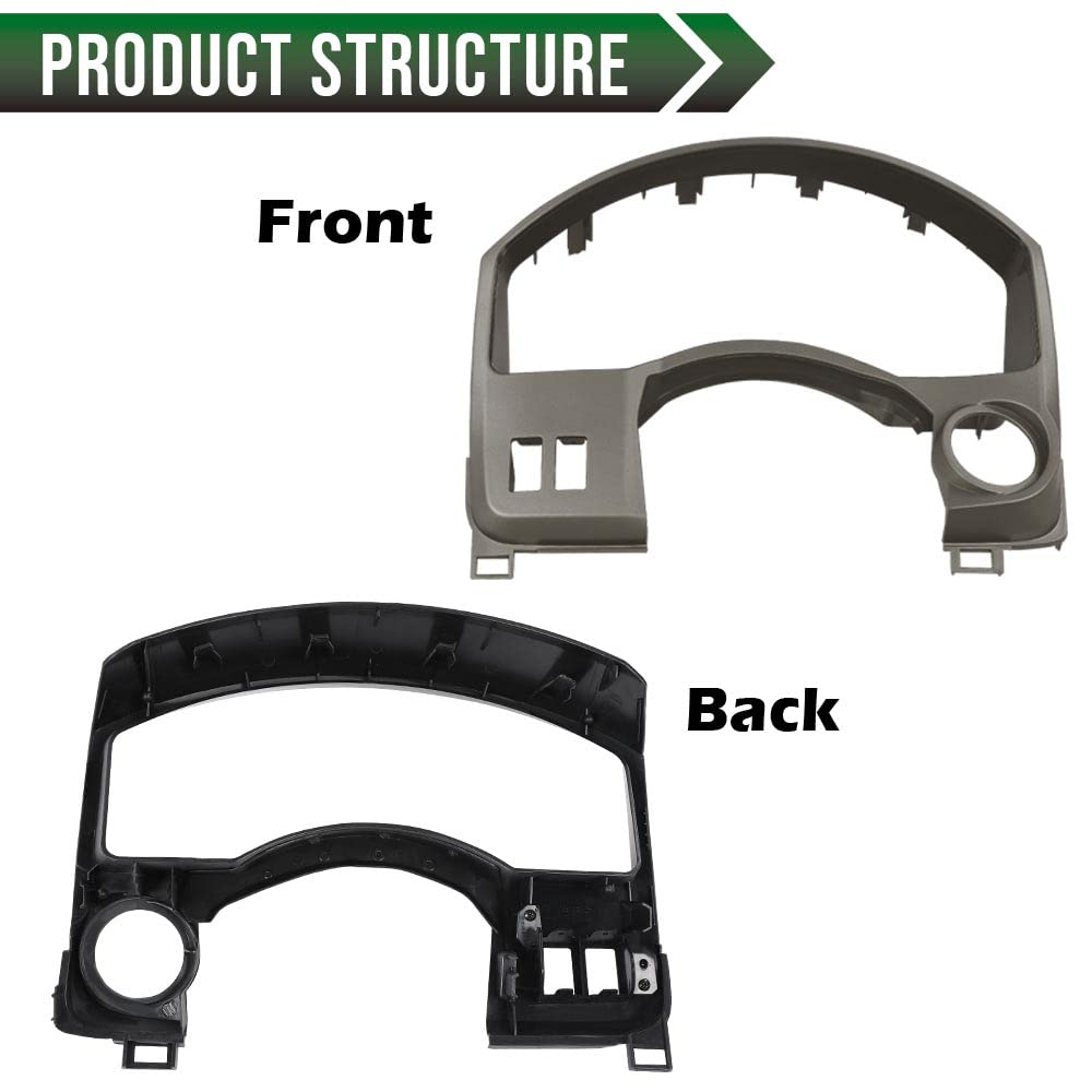 GRAND ORANGE Instrument Cluster Dash Panel Gauge Cover Bezel Trim Compatible with Nissan Titan 2004 2005 2006 /Fit Nissan Armada 2004-2006 Dash Panel 68240-7S000 - Image 3