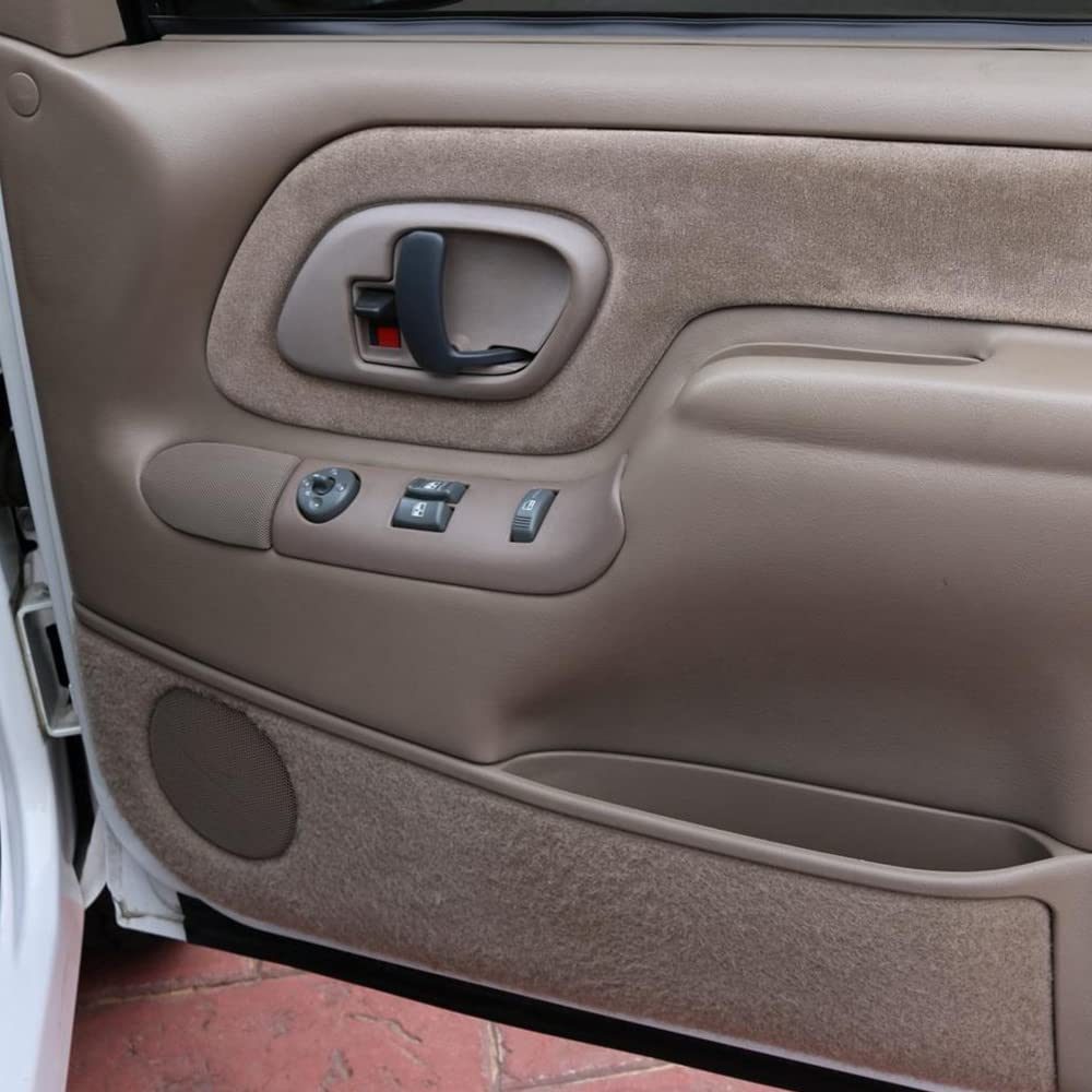 GRAND ORANGE Interior Door Handle Trim Bezel 2pcs Compatible with Chevy Tahoe GMC Yukon Suburban C1500 C2500 K1500 K2500 K3500 1995-2002 15708082 15708081 Brown - Image 7