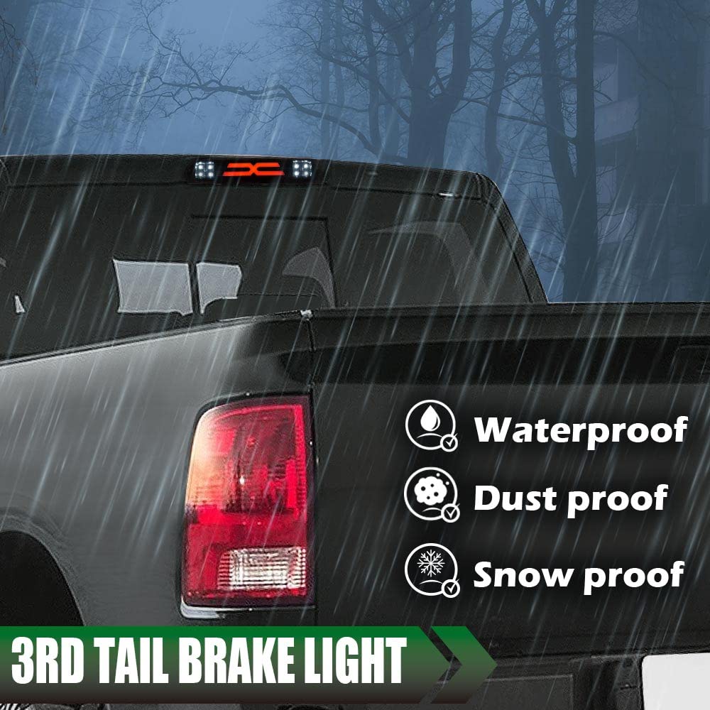 GRAND ORANGE LED 3rd Brake Light Compatible with 1993-2011 Ford Ranger/Fit 1999-2016 Ford F250 F350 F450 F550 Super Duty Cargo Lamp Smoke Lens Black Housing - Image 4