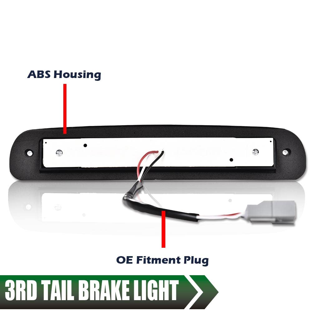 GRAND ORANGE LED 3rd Brake Light Compatible with 1993-2011 Ford Ranger/Fit 1999-2016 Ford F250 F350 F450 F550 Super Duty Cargo Lamp Smoke Lens Black Housing - Image 6
