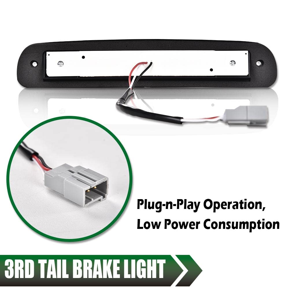 GRAND ORANGE LED 3rd Brake Light Compatible with 1993-2011 Ford Ranger/Fit 1999-2016 Ford F250 F350 F450 F550 Super Duty Cargo Lamp Smoke Lens Black Housing - Image 7