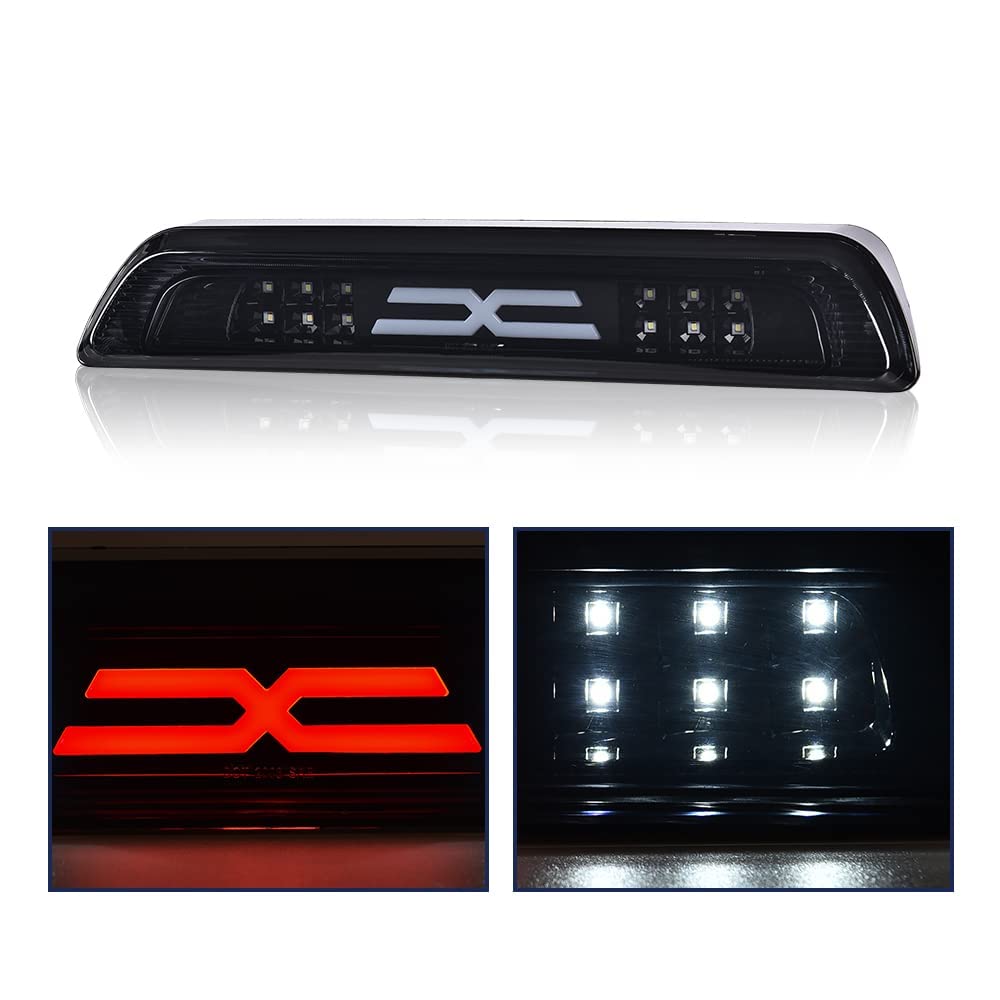 GRAND ORANGE LED 3rd Brake Light Compatible with Toyota Tundra 2007 2008 2009 2010 2011 2012 2013 2014 2015 2016 2017 2018 Cargo Brake Lamp Clear Lens Black Housing - Image 8