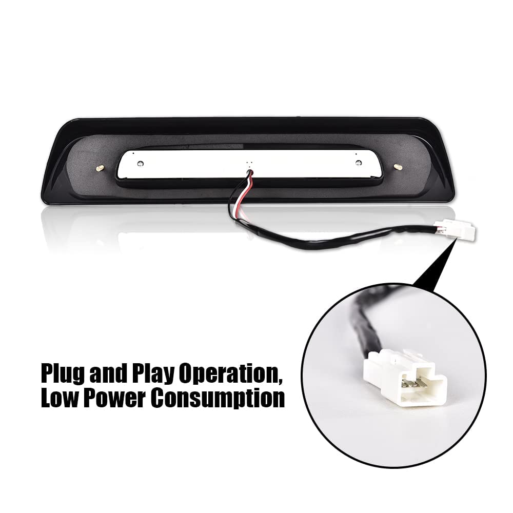 GRAND ORANGE LED 3rd Brake Light Compatible with Toyota Tundra 2007 2008 2009 2010 2011 2012 2013 2014 2015 2016 2017 2018 Cargo Brake Lamp Clear Lens Black Housing - Image 9