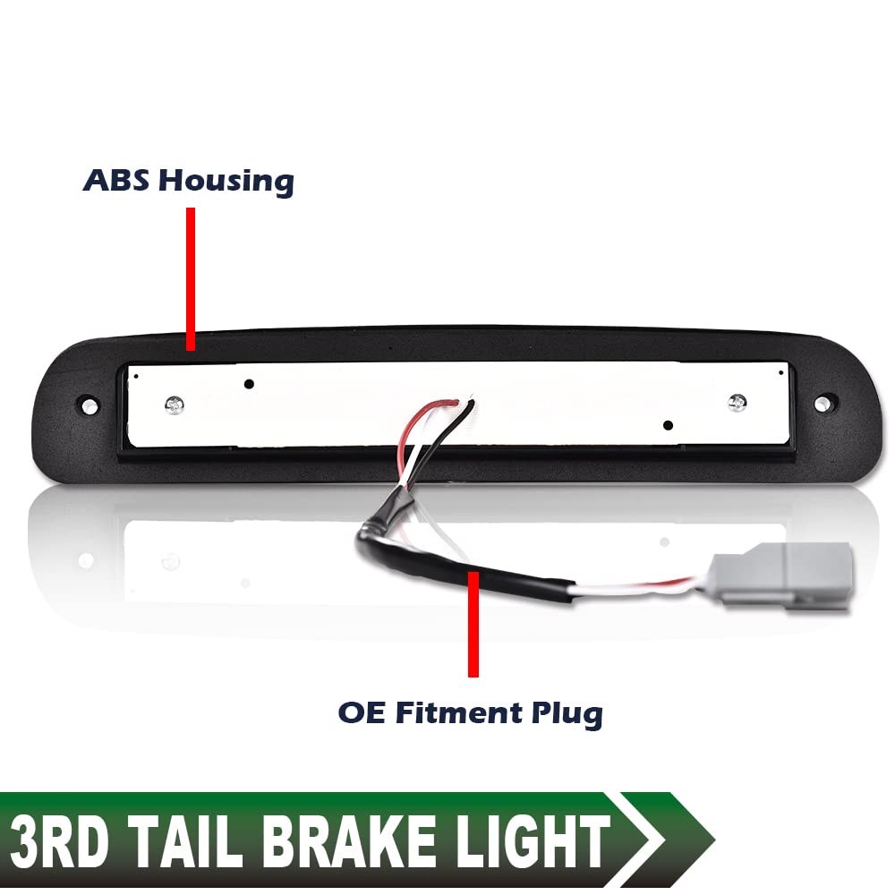 GRAND ORANGE LED 3rd Brake Light - Red Lens, Compatible with 1993-2011 Ford Ranger, 1999-2016 Ford F250-F550 Super Duty, 1995-2003 Mazda B2300-B4000 - Image 3