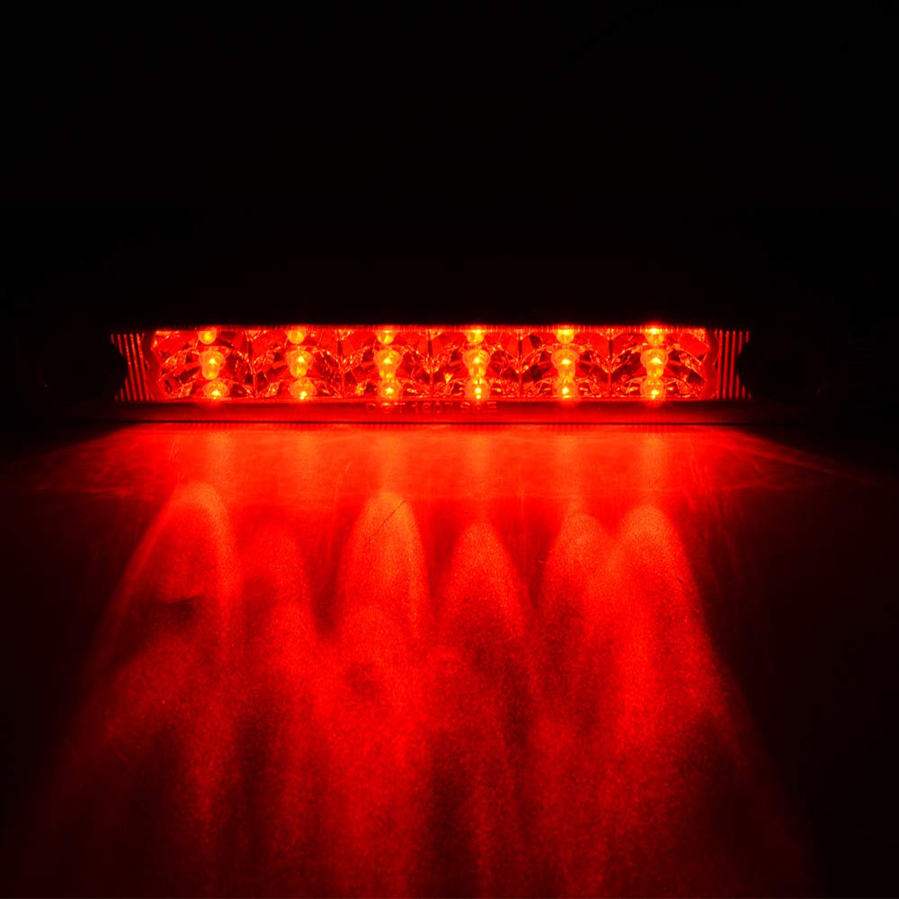 GRAND ORANGE LED 3RD Third Brake Light Compatible with 2001 2002 2003 2004 Nissan Frontier High Mount Stop Parking Lights Red Lens Chrome Housing - Image 3