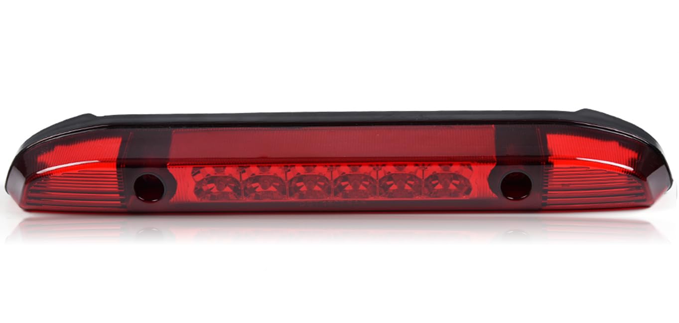 GRAND ORANGE LED 3RD Third Brake Light Compatible with 2001 2002 2003 2004 Nissan Frontier High Mount Stop Parking Lights Red Lens Chrome Housing - Image 4