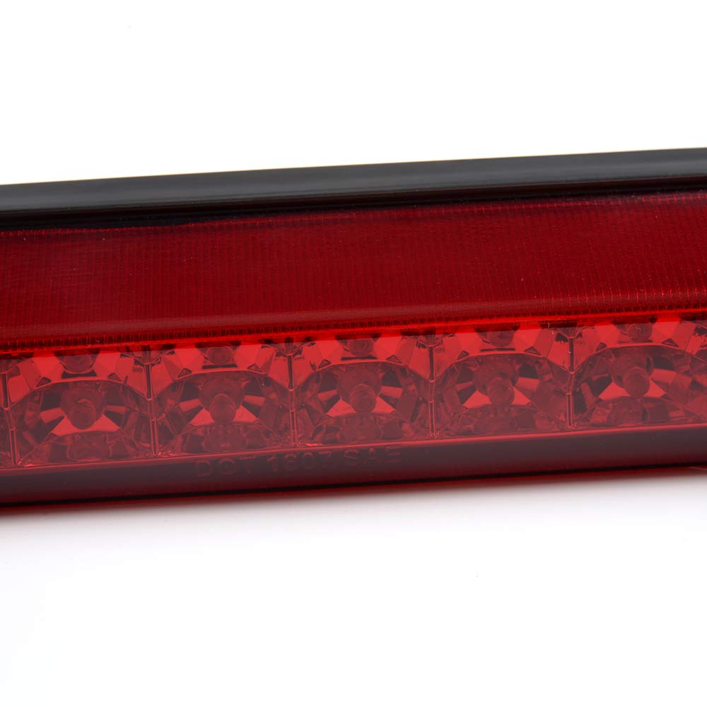 GRAND ORANGE LED 3RD Third Brake Light Compatible with 2001 2002 2003 2004 Nissan Frontier High Mount Stop Parking Lights Red Lens Chrome Housing - Image 5