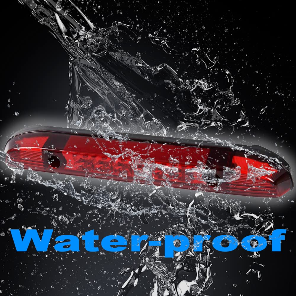 GRAND ORANGE LED 3RD Third Brake Light Compatible with 2001 2002 2003 2004 Nissan Frontier High Mount Stop Parking Lights Red Lens Chrome Housing - Image 6