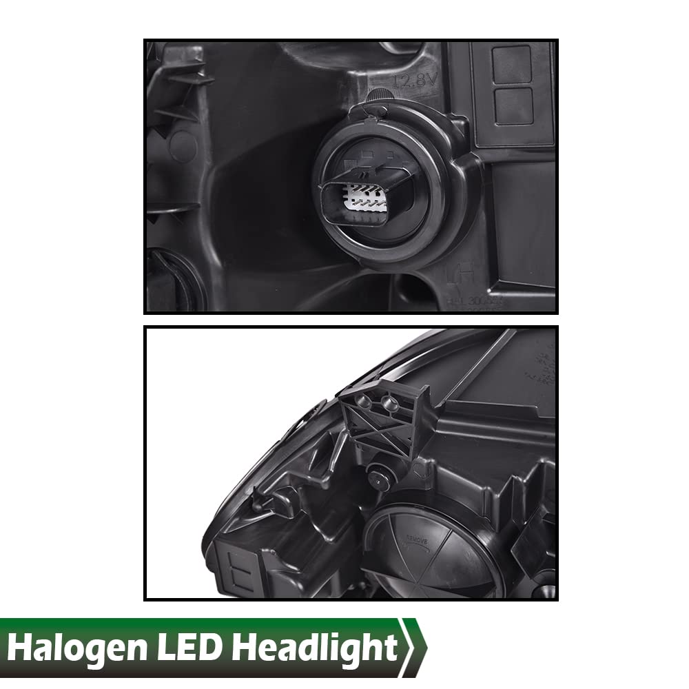 GRAND ORANGE LED DRL Headlights Assembly, Compatible with 2015 2016 2017 2018 2019 2020 2021 Dodge Charger Halogen Projector Headlights Assembly Pair - Image 6