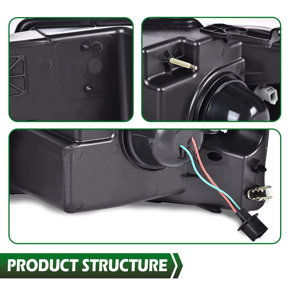 GRAND ORANGE LED DRL Projector Headlights Assembly Compatible with Ford F150 2004 2005 2006 2007 2008 /Fit 06-08 Lincoln Mark Bumper Headlamp Clear Lens 7L3Z13008FA 7L3Z13008EA 7L3Z13008CA - Image 7