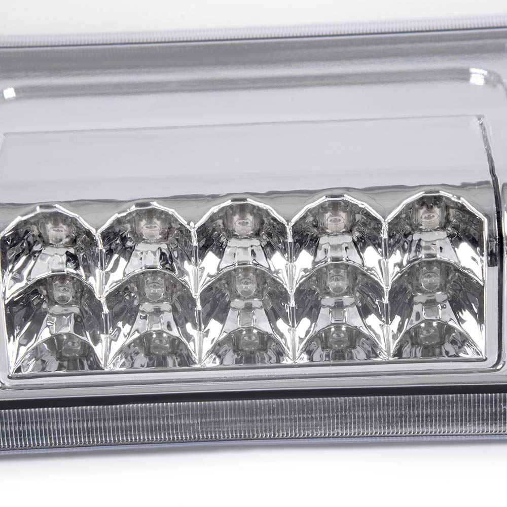 GRAND ORANGE LED Third Brake Light Compatible with Ford F150 2004-2008 /Fit Ford Explorer Sport Trac 2007-2010 /Fit Ford Lobo 2004-2008 Rear High Mount Cargo Tail Roof Light Lamp - Image 5