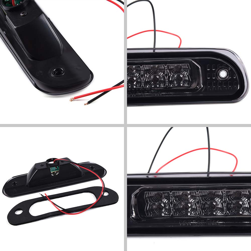 GRAND ORANGE LED Third Brake Light Compatible with Jeep Grand Cherokee 99-04 Tail Light Smoke Lens - Image 8